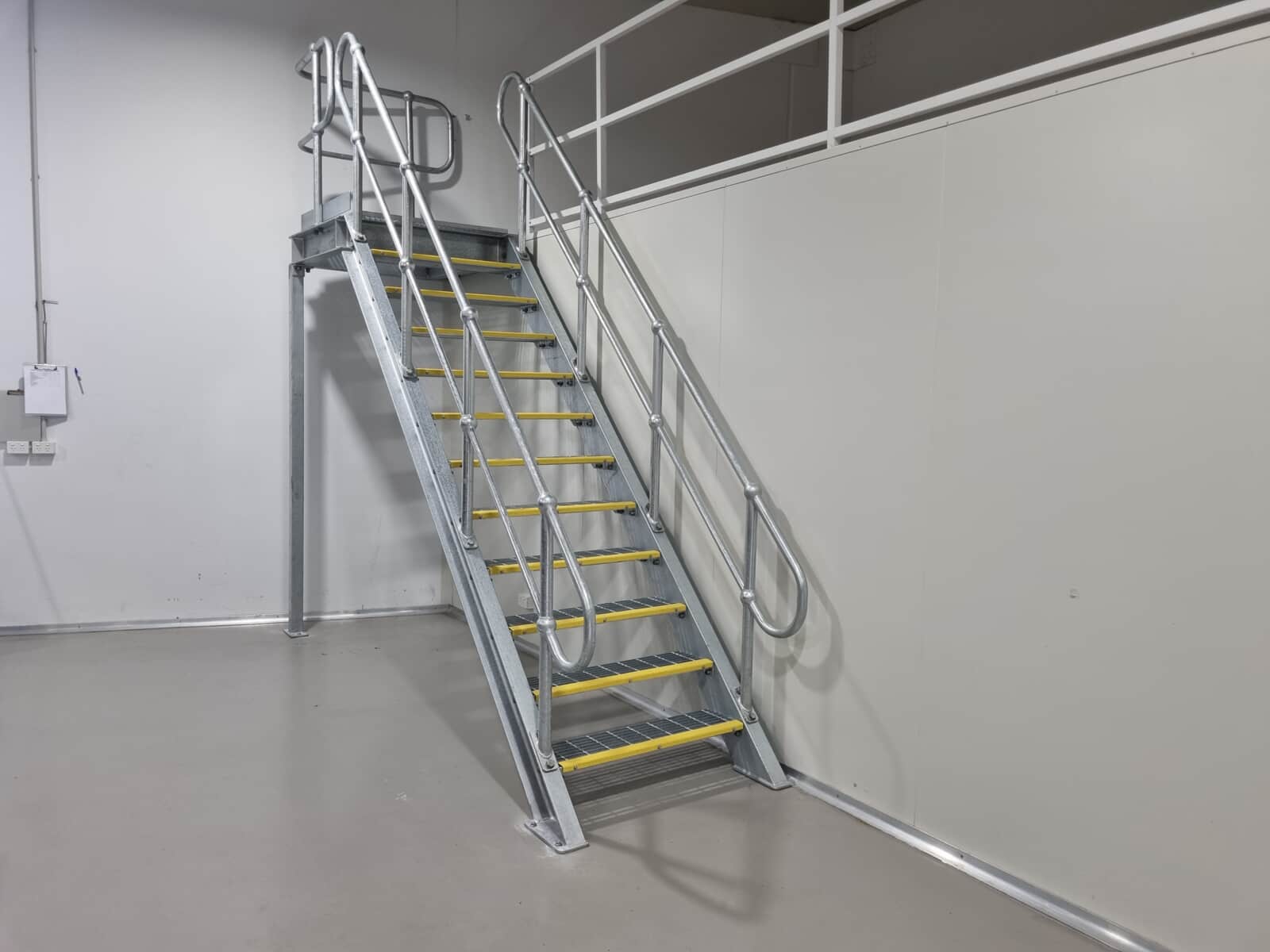 Industrial Mezzanine Access Stairway